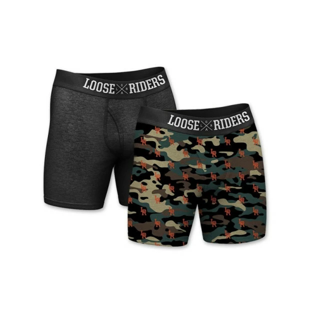 Boxer Loose Riders Noir + Camouflage 1 Boxer Loose Riders Noir + Camouflage
