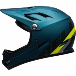 Casque Bell Sanction Bleu/Jaune Fluo 8 Casque Bell Sanction Bleu/Jaune Fluo -Accessoires vélos Soldes casque bell sanction bleu jaune fluo 2