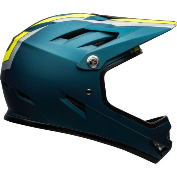 Casque Bell Sanction Bleu/Jaune Fluo 4 Casque Bell Sanction Bleu/Jaune Fluo – Image 4