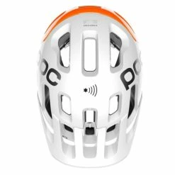 Casque POC Tectal Race SPIN NFC - Blanc Hydrogène-Orange AVIP -Accessoires vélos Soldes casque poc tectal race spin nfc blanc hydrogene orange avip 4
