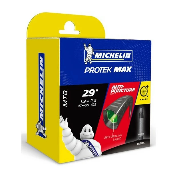 Chambre à Air Michelin Proteck Max 29x1,9/2,3 (47/58-622) Valve Schrader 1 Chambre à Air Michelin Proteck Max 29x1,9/2,3 (47/58-622) Valve Schrader