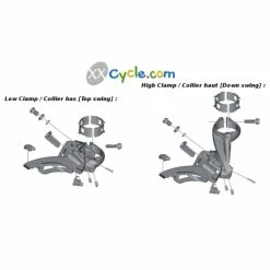 Dérailleur Avant Shimano Deore XT FD-M8000-H - Side Swing 5 Dérailleur Avant Shimano Deore XT FD-M8000-H - Side Swing -Accessoires vélos Soldes derailleur avant shimano deore xt fd m8000 h side swing 2