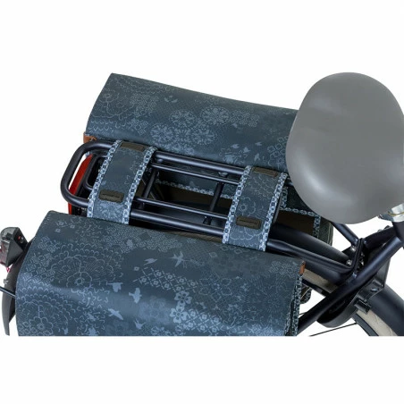 Double Sacoche Vélo BASIL Bohème 35L Bleu Indigo 2 Double Sacoche Vélo BASIL Bohème 35L Bleu Indigo – Image 2