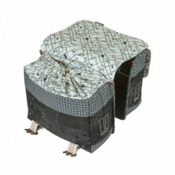 Double Sacoche Vélo BASIL Bohème 35L Gris -Accessoires vélos Soldes double sacoche velo basil boheme 35l gris 3