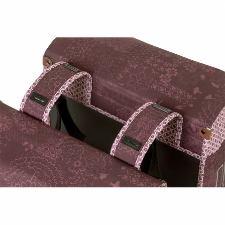 Double Sacoche Vélo BASIL Bohème 35L Rouge Figue 6 Double Sacoche Vélo BASIL Bohème 35L Rouge Figue – Image 6