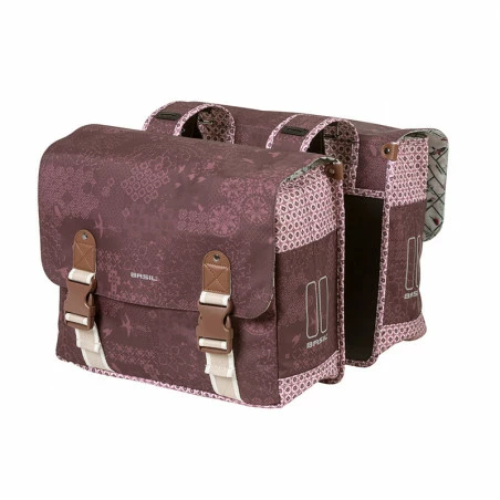 Double Sacoche Vélo BASIL Bohème 35L Rouge Figue 1 Double Sacoche Vélo BASIL Bohème 35L Rouge Figue