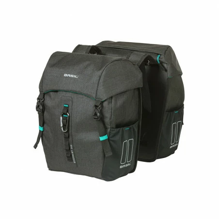 Double Sacoche Vélo Basil Discovery 365D 18L M Noir Mêlée 1 Double Sacoche Vélo Basil Discovery 365D 18L M Noir Mêlée