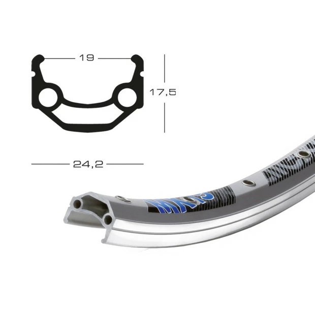 Jante Exal MX 19 28" 32 Trous 1 Jante Exal MX 19 28" 32 Trous