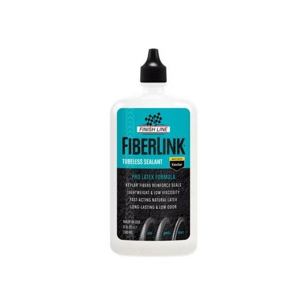 Liquide Préventif Tubeless Finish Line FiberLink 240ml 1 Liquide Préventif Tubeless Finish Line FiberLink 240ml