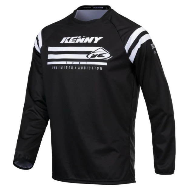 Maillot Kenny Track Raw Noir 1 Maillot Kenny Track Raw Noir