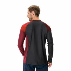 Maillot VTT Manches Longues Vaude Moab LS VI Rouge Brillant -Accessoires vélos Soldes maillot vtt manches longues vaude moab ls vi rouge brillant 3