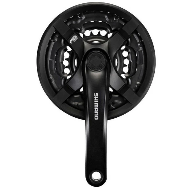 Pédalier VTT Shimano Tourney FC-TY501 - Triple Plateaux - 24/34/42 Dents 1 Pédalier VTT Shimano Tourney FC-TY501 - Triple Plateaux - 24/34/42 Dents