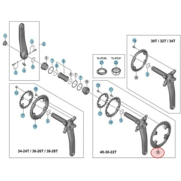 Plateau Extérieur Shimano Deore XT FC-M8000 - 40 Dents 1 Plateau Extérieur Shimano Deore XT FC-M8000 - 40 Dents