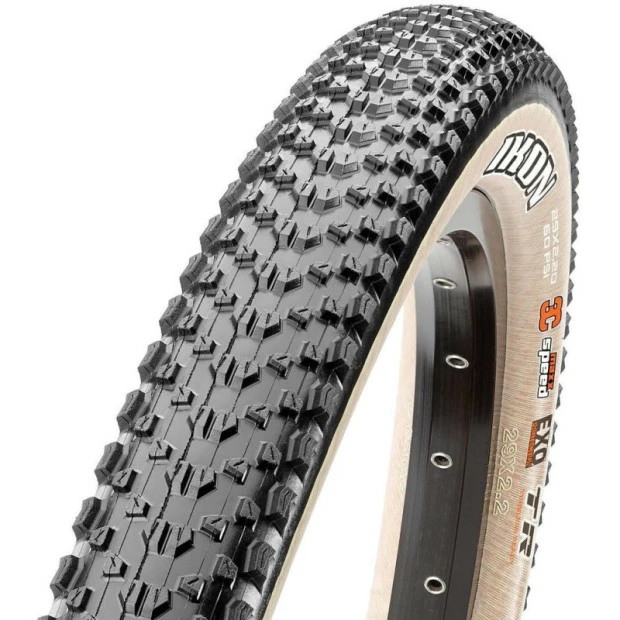 Pneu Maxxis Ikon - 27.5x2.20 - Souple - Exo/Tubeless Ready/Skinwall - Noir-Beige 1 Pneu Maxxis Ikon - 27.5x2.20 - Souple - Exo/Tubeless Ready/Skinwall - Noir-Beige