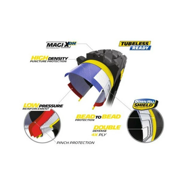 Pneu VTT Michelin Wild Enduro Front Racing Line Tubeless Ready 29x2,40" (61-622) Noir 2 Pneu VTT Michelin Wild Enduro Front Racing Line Tubeless Ready 29x2,40" (61-622) Noir – Image 2