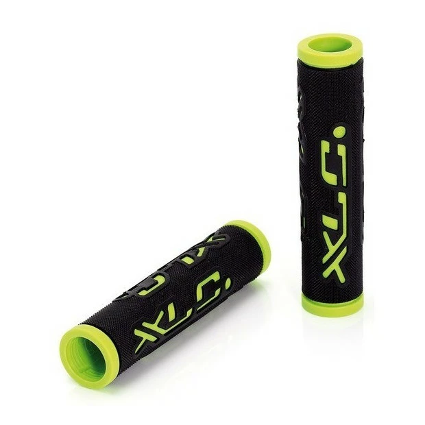 Poignées VTT XLC GR-G07 125mm Noir/Vert 1 Poignées VTT XLC GR-G07 125mm Noir/Vert