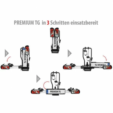 Porte Vélo Voiture Pliable Et Inclinable EUFAB Premium Fixation Attelage (2 Vélos) 7 Porte Vélo Voiture Pliable Et Inclinable EUFAB Premium Fixation Attelage (2 Vélos) – Image 7