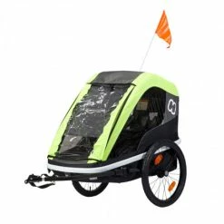 Hamax AS Remorque Vélo Poussette 2 Enfants HAMAX Avenida Citron -Accessoires vélos Soldes remorque velo 2 enfants hamax avenida citron 2