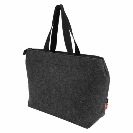 Sacoche Cabas Vélo Avec Zip COBAGS ZipZac Gris Foncé 2 Sacoche Cabas Vélo Avec Zip COBAGS ZipZac Gris Foncé – Image 2