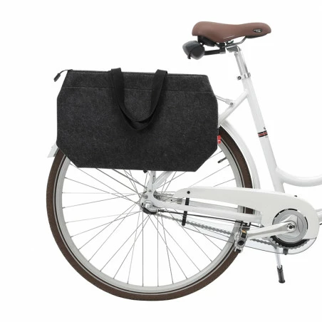 Sacoche Cabas Vélo Avec Zip COBAGS ZipZac Gris Foncé 1 Sacoche Cabas Vélo Avec Zip COBAGS ZipZac Gris Foncé