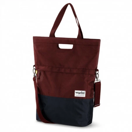 Sacoche Vélo Shopper Recyclé 20L URBAN PROOF Noir Bordeaux 1 Sacoche Vélo Shopper Recyclé 20L URBAN PROOF Noir Bordeaux