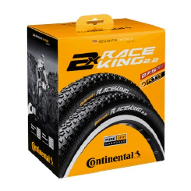 Set 2 Pneus VTT Continental Race King Performance 27.5 X 2.2 - (TS) 1 Set 2 Pneus VTT Continental Race King Performance 27.5 X 2.2 - (TS)