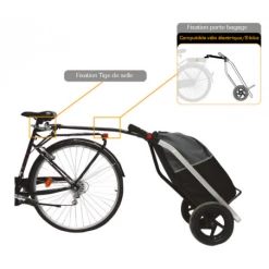 Remorque Vélo Chariot Shopping Trailer Bike Original -Accessoires vélos Soldes shopping trailer bike original 2