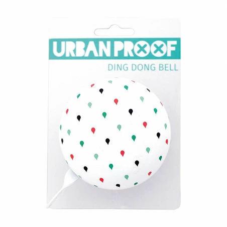 Sonnette Vélo URBAN PROOF Ding Dong 8cm Gouttes 1 Sonnette Vélo URBAN PROOF Ding Dong 8cm Gouttes