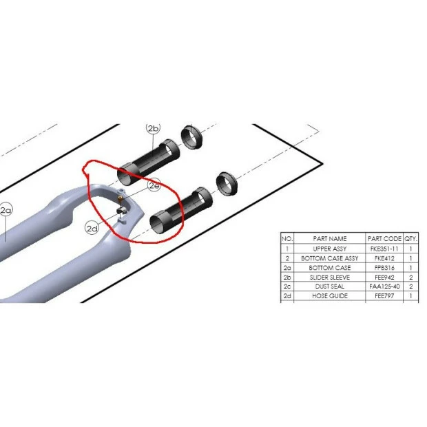 Support De Cable SR-Suntour Pour Fourches VTT Avec 1 Vis De Fixation FEE797+FSB153 2 Support De Cable SR-Suntour Pour Fourches VTT Avec 1 Vis De Fixation FEE797+FSB153 – Image 2